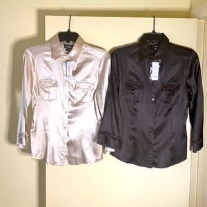 Bebe Silk n Spandex Top